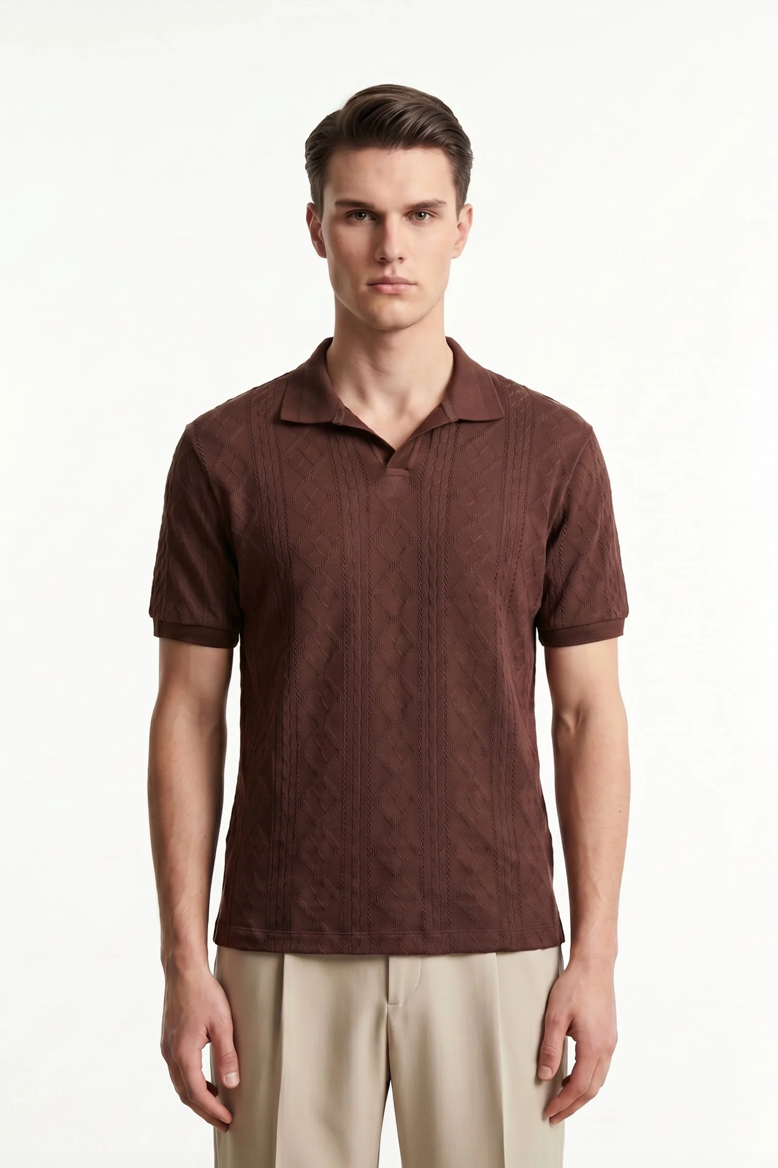 Polo de hombre de moda cuello camisero - Image 2