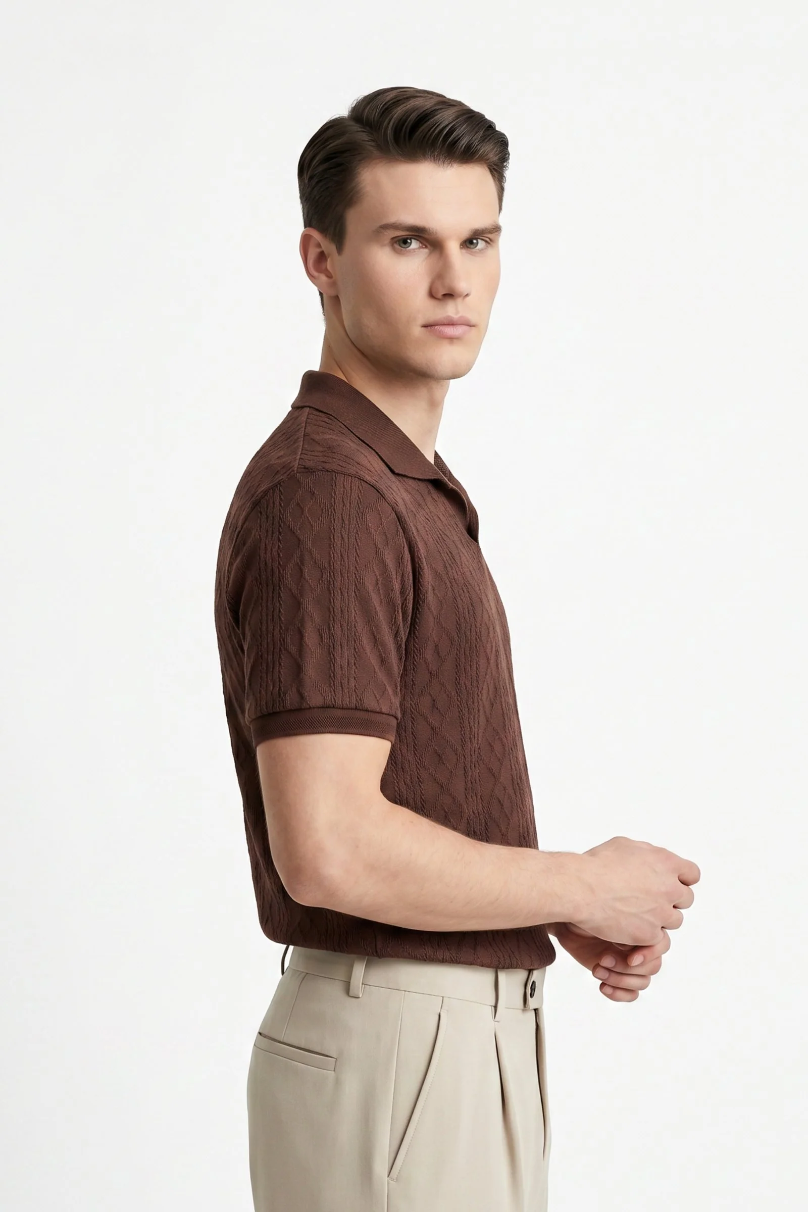 Polo de hombre de moda cuello camisero - Image 3