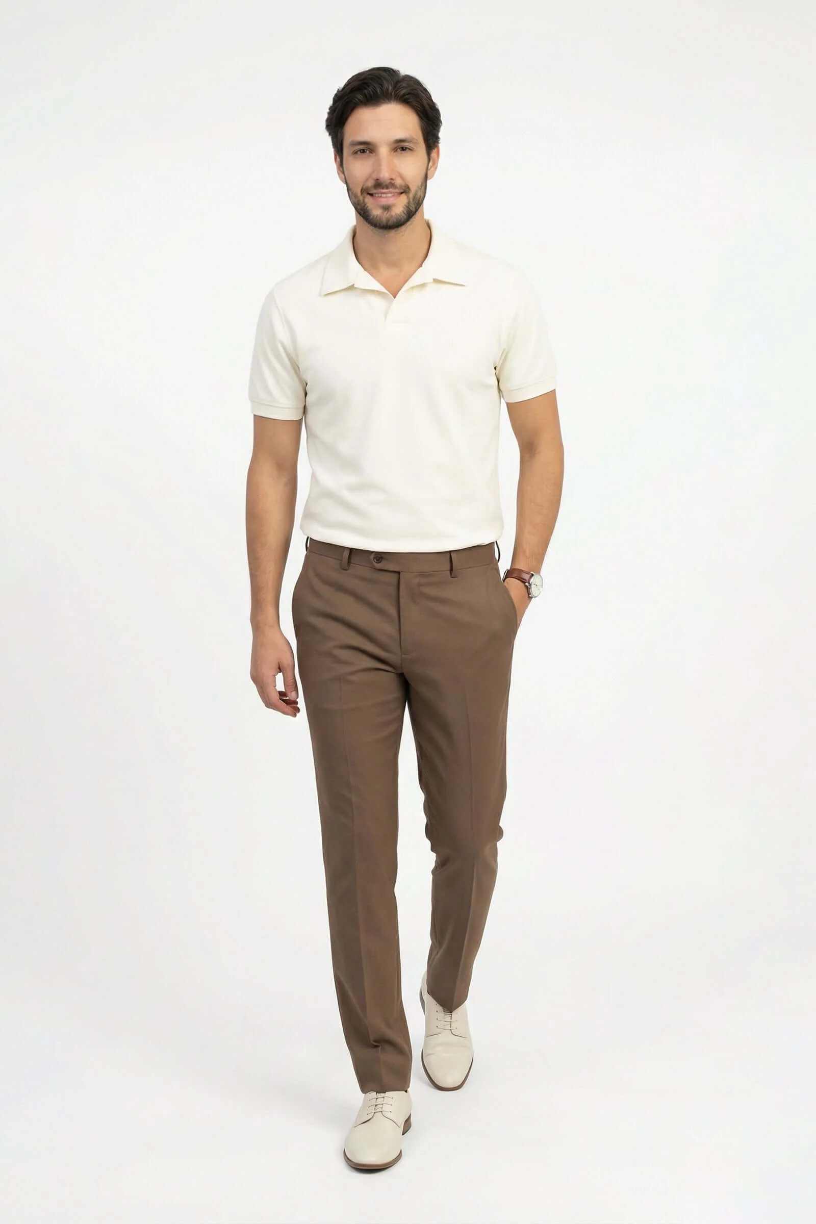 Polo de hombre de moda cuello camisero