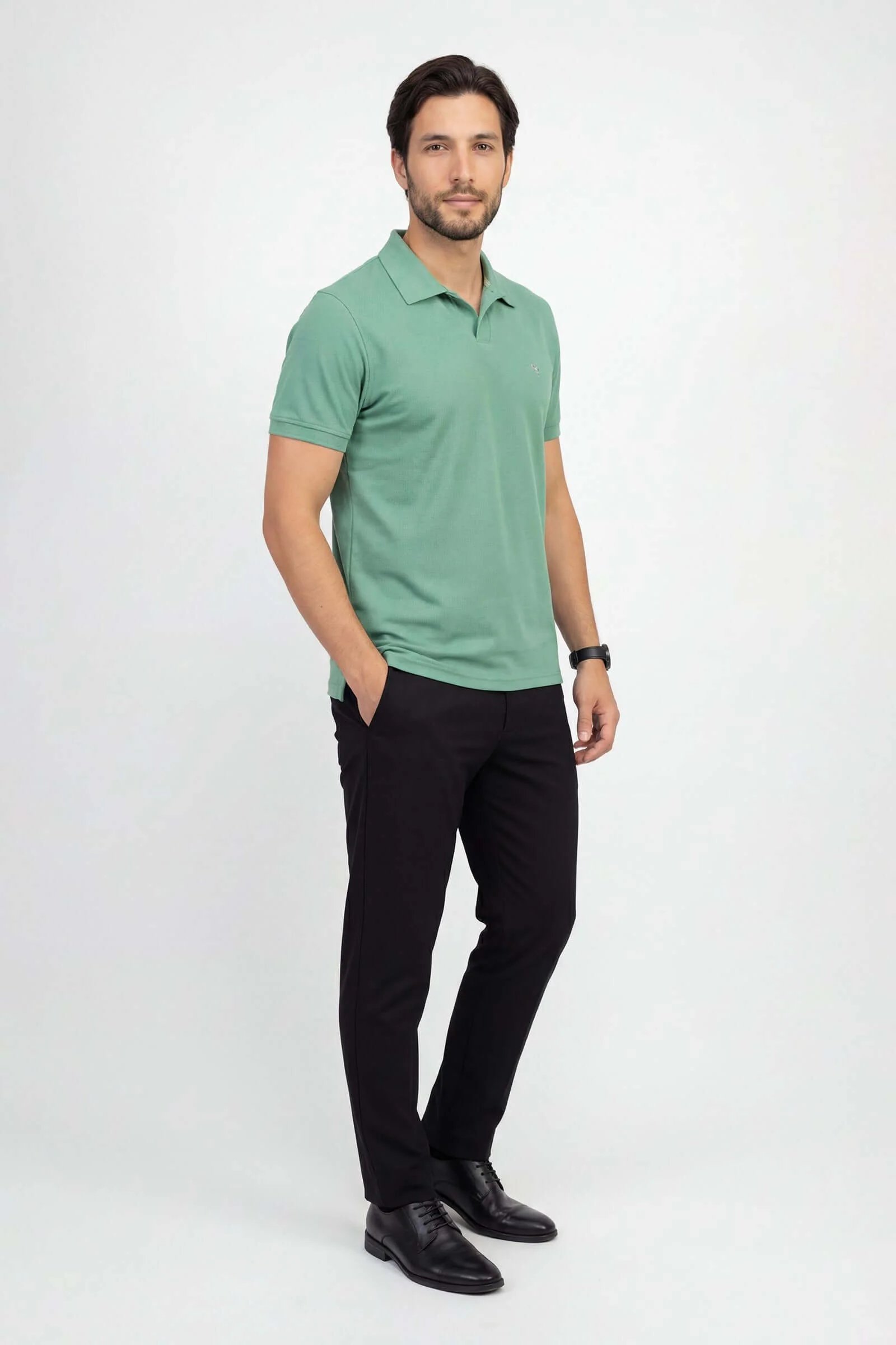 Polo de hombre de moda cuello camisero - Image 6